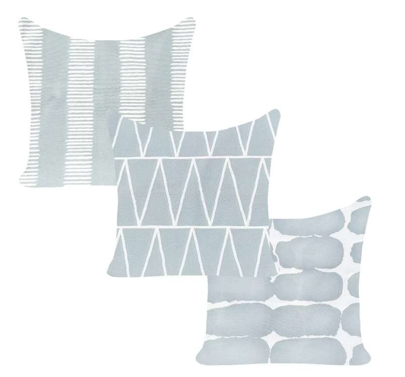 Shibori Belmont Blue Outdoor Cushion Set – Curated Collection, Great Outdoor Cushions