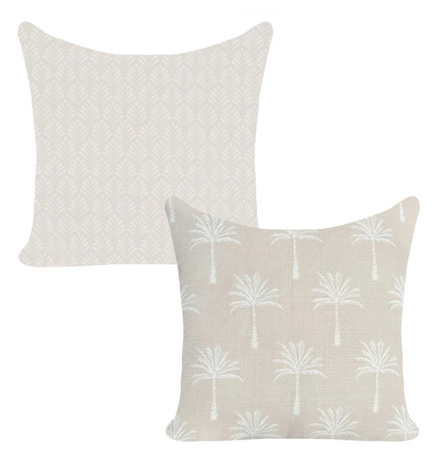 Warwick Natural Outdoor Cushion Set – Curated Collection, Great Outdoor Cushions