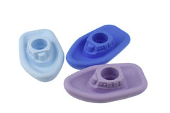 Koala Dream 3-Piece Silicone Bath Boats – Vibrant Yellow & Purple Floating Water Toys for Toddlers