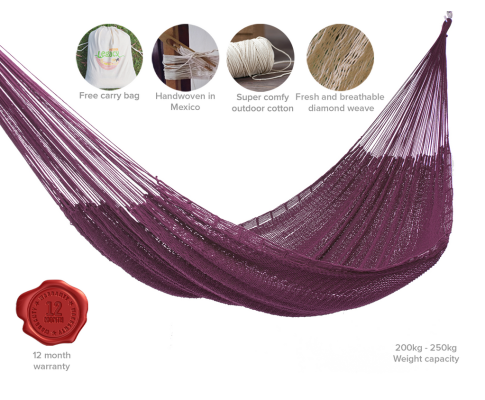 Mexican Hammock Chair - Maroon
