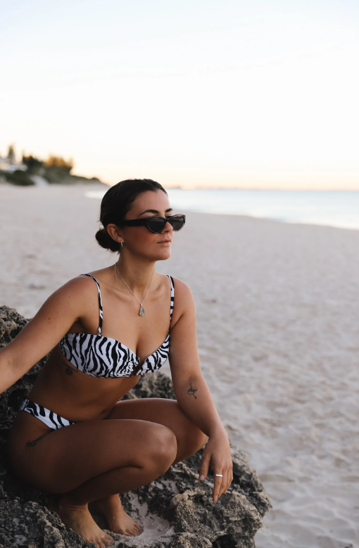 Zebra Bikini – Comfortable, Supportive & Stylish Two-Piece by Seaheaven Swimwear