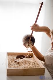 Mini Coconut Shell Sand Scoop – Natural Eco-Friendly Sensory Tool for Kids