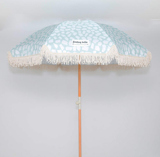 UV Protective Beach Umbrella with Fringe, Dream Bella - Upper Notch Club