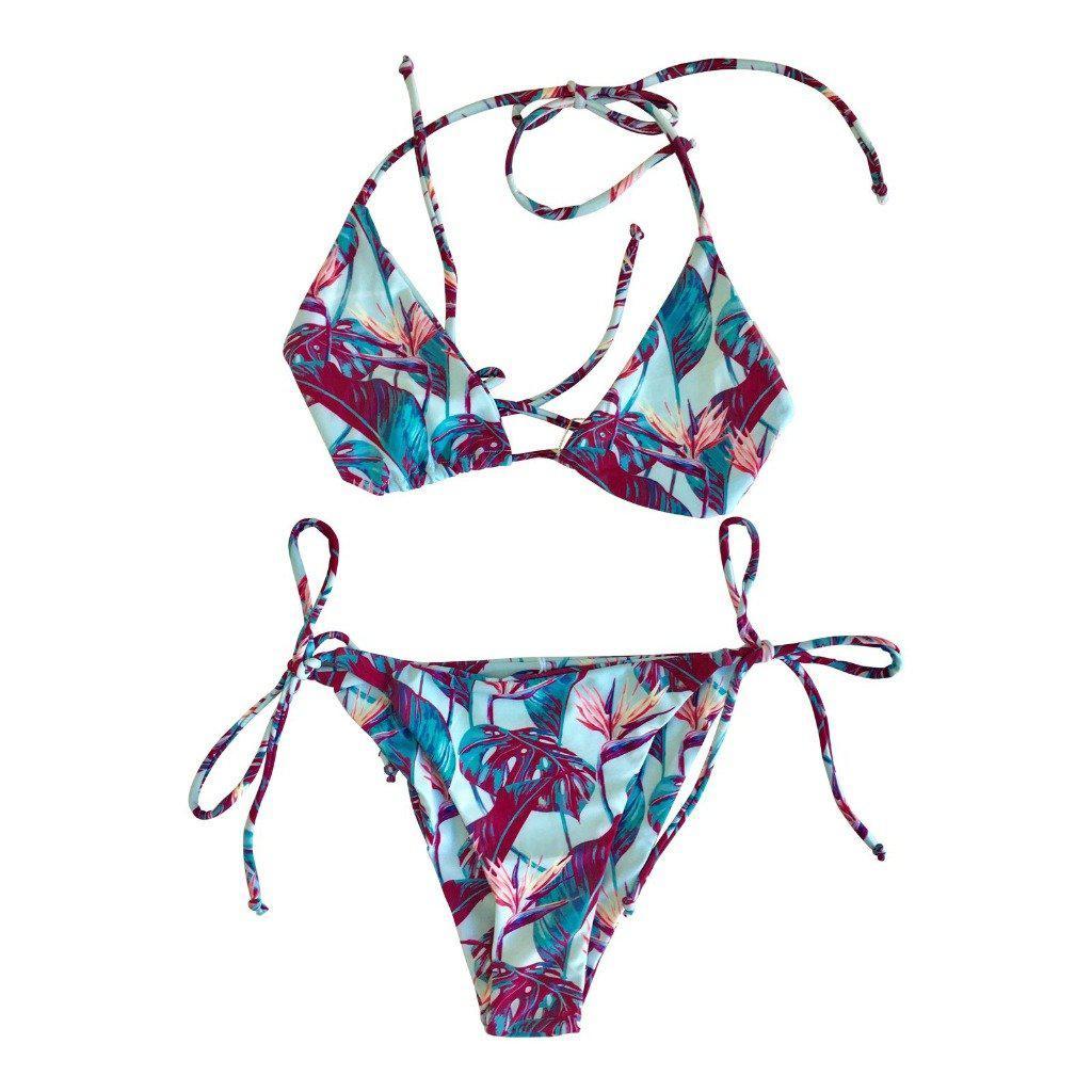 family matching swimwear floral print