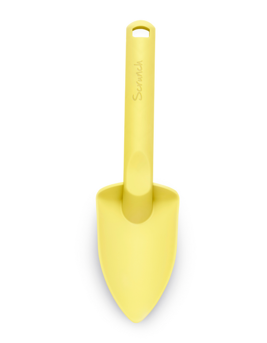 Beach Toy Set, Scrunch Bucket, Spade and Moulds, Lemon