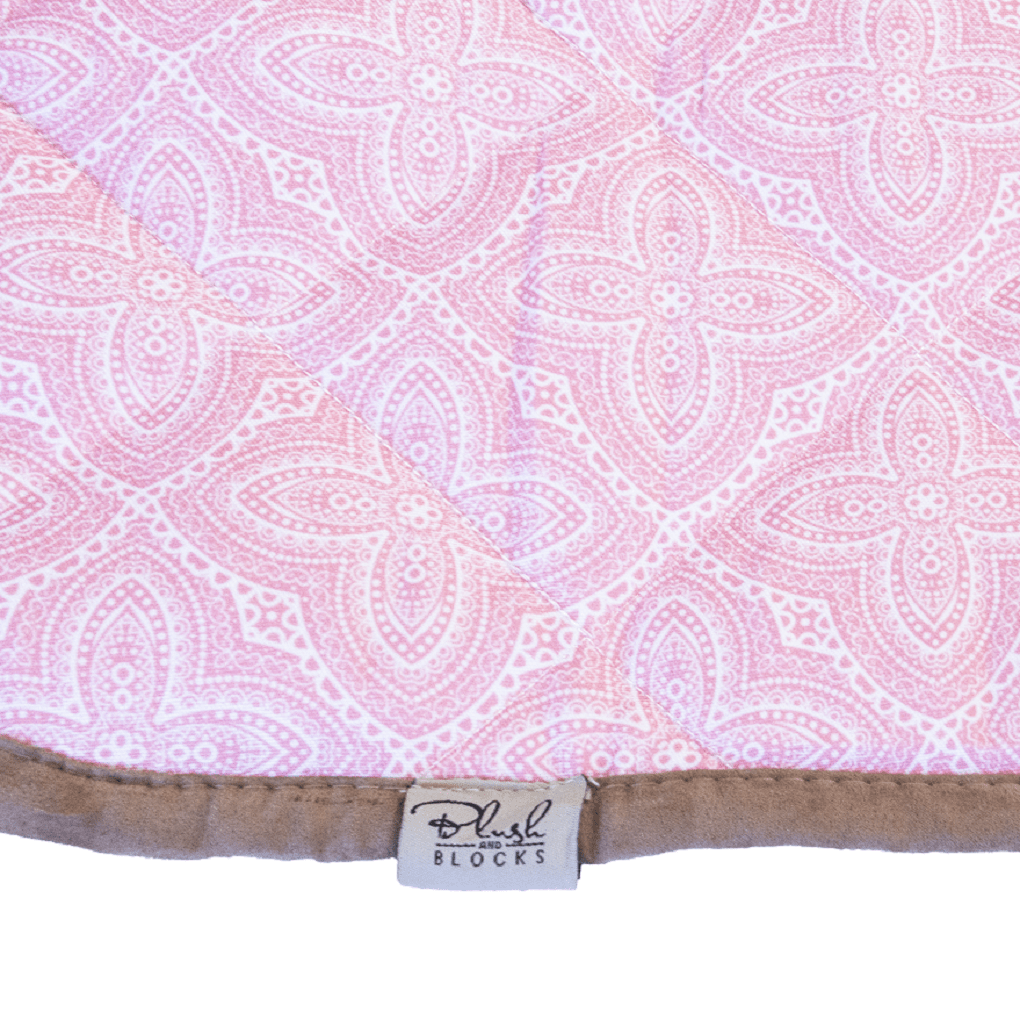 blush-and-blocks-picnic-mat-waterproof-play-mat-small pink close up