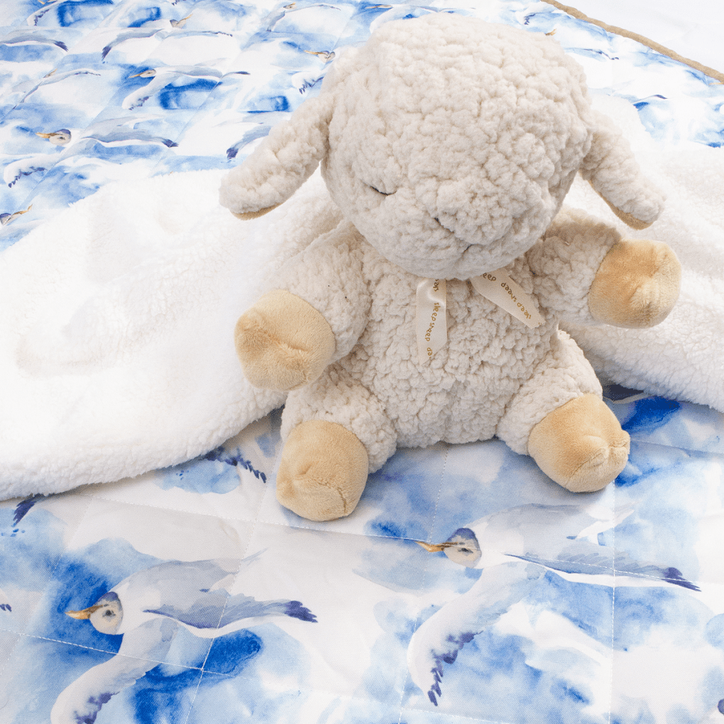 Waterproof Play Mat, Indoor Outdoor, Blush and Blocks, Hunter - Upper Notch Club