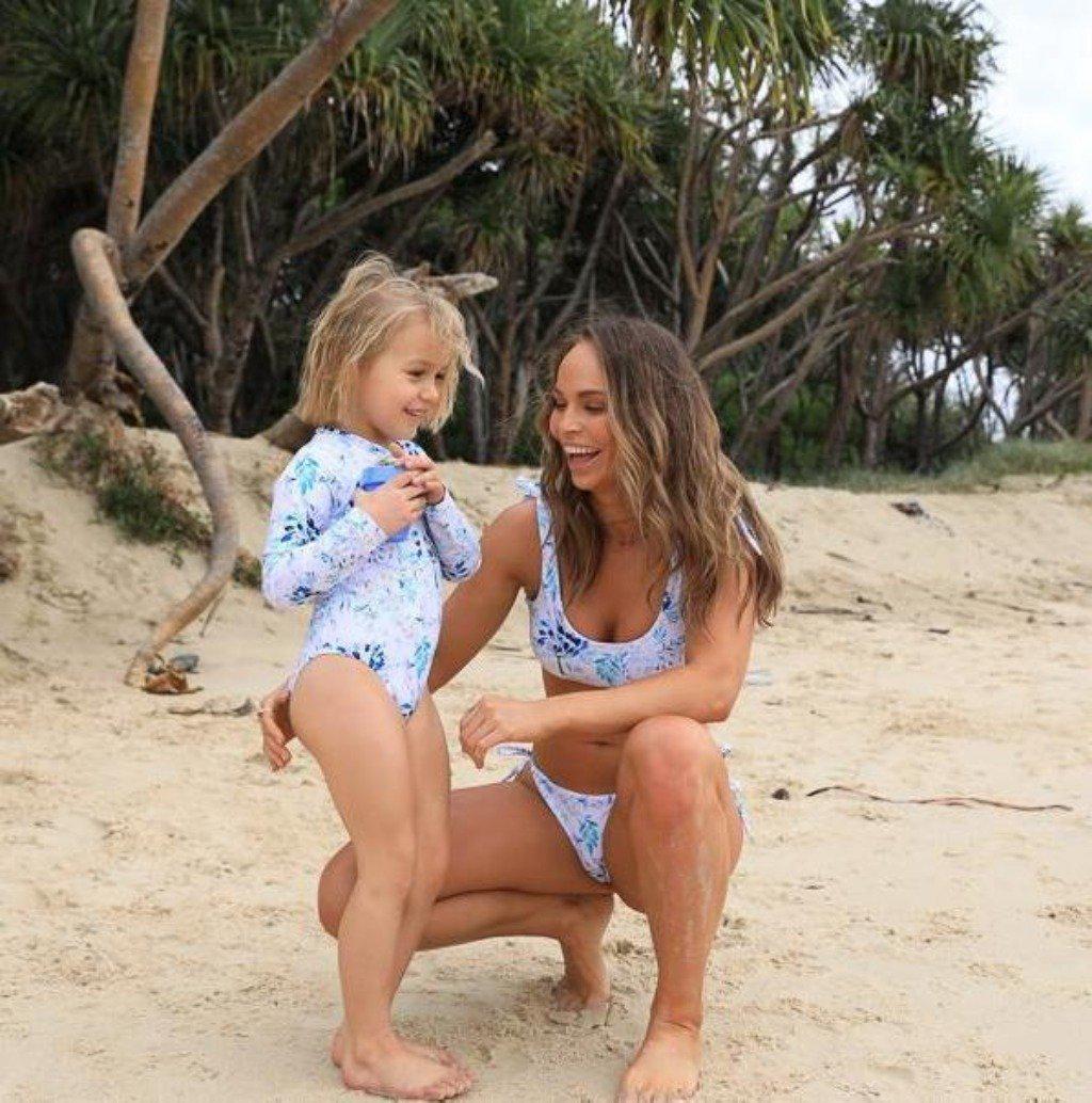 mummy and me matching swimwear floral