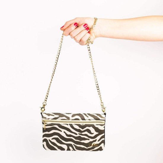 hip clip purse zebra
