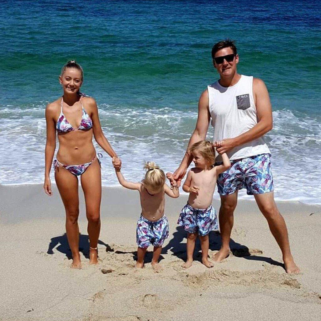 Matching Swimwear, Men's Board Shorts, Birds of Paradise - Upper Notch Club