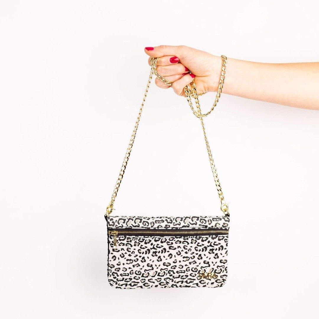 phone running pouch leopard print