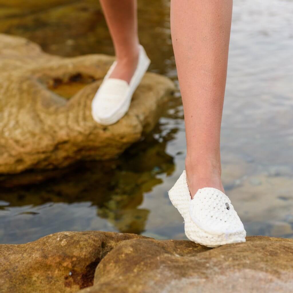 Beach shoes for a wedding white