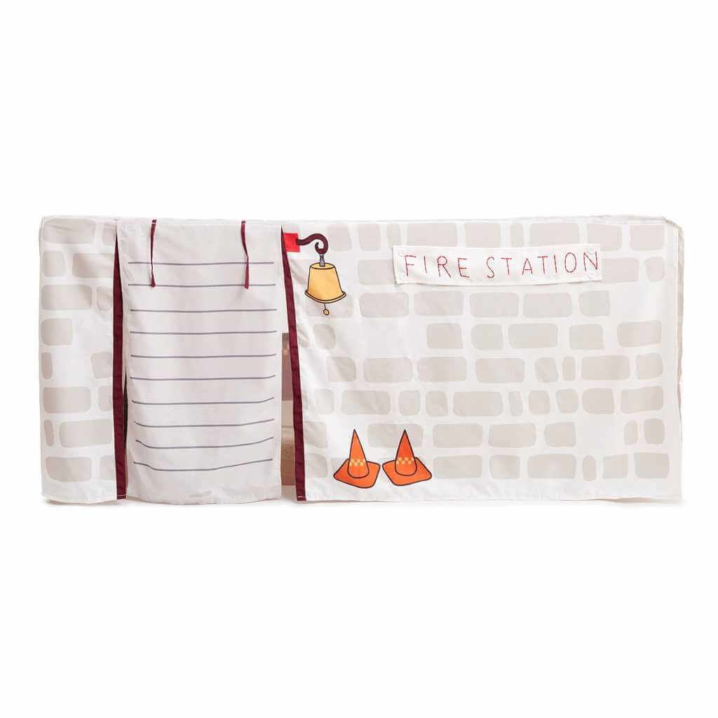 firetruck  tablecloth cubby