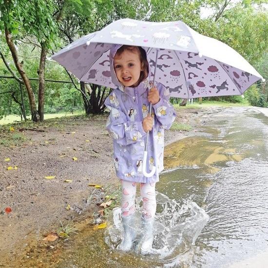 colour changing umbrella for kids unicorn