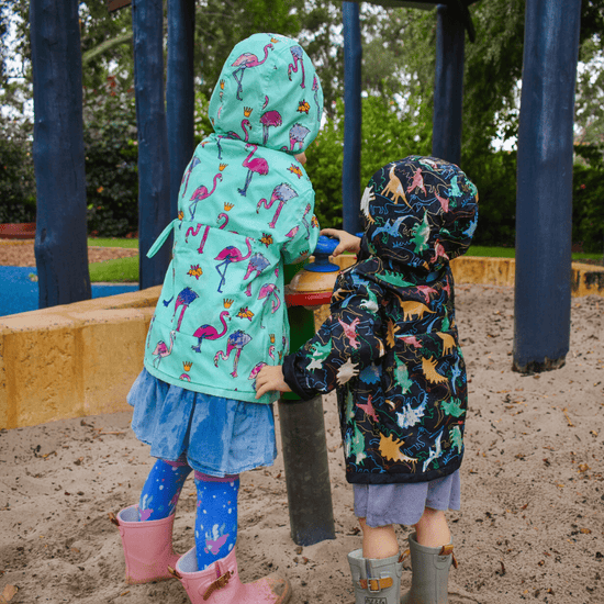 dinosaur raincoat for kids fold up