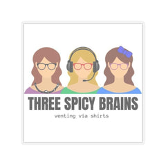 Three Spicy Brains Kiss-Cut Stickers