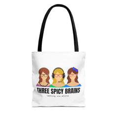 Three Spicy Brains Tote Bag