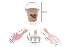 CALM & BREEZY KIDS GARDEN TOOL 4PCS SET PINK