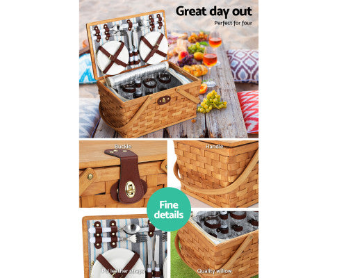 Alfresco Picnic Basket Set - Family