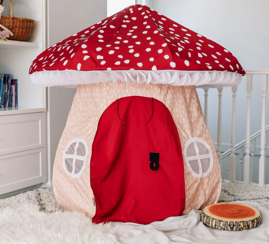 mushroom play tent Freestanding Kids Mushroom Tent – A Magical Cubby for Pure Play, Petit – Upper Notch Club