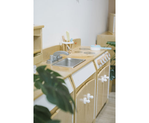 Jooyes Kids Wooden Play Kitchen Sink - H65cm