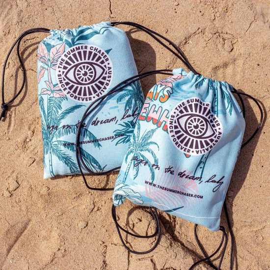 Matching family sand-free beach towels