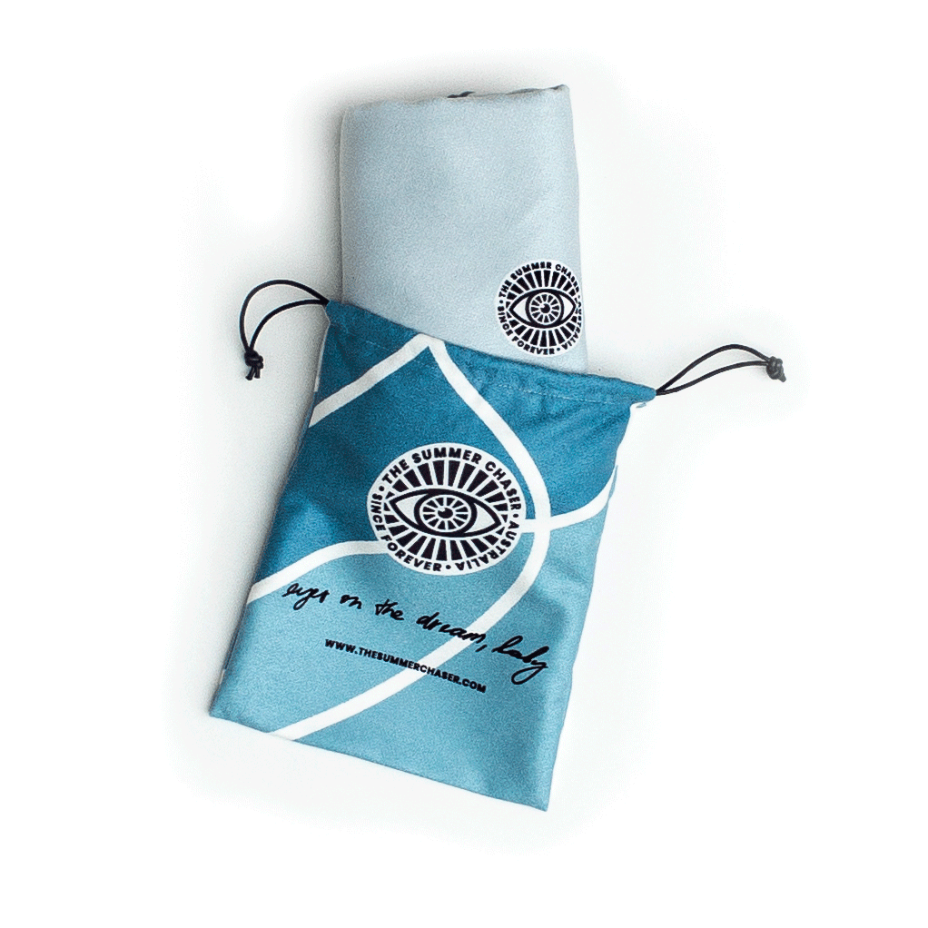Load image into Gallery viewer, Travel towel with matching pouch - The Summer Chaser
