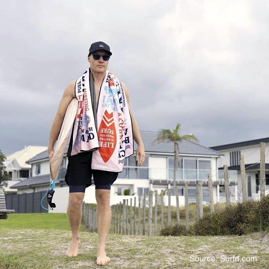 Sand Free Beach Towel, Surfer's Bucket List - Upper Notch Club