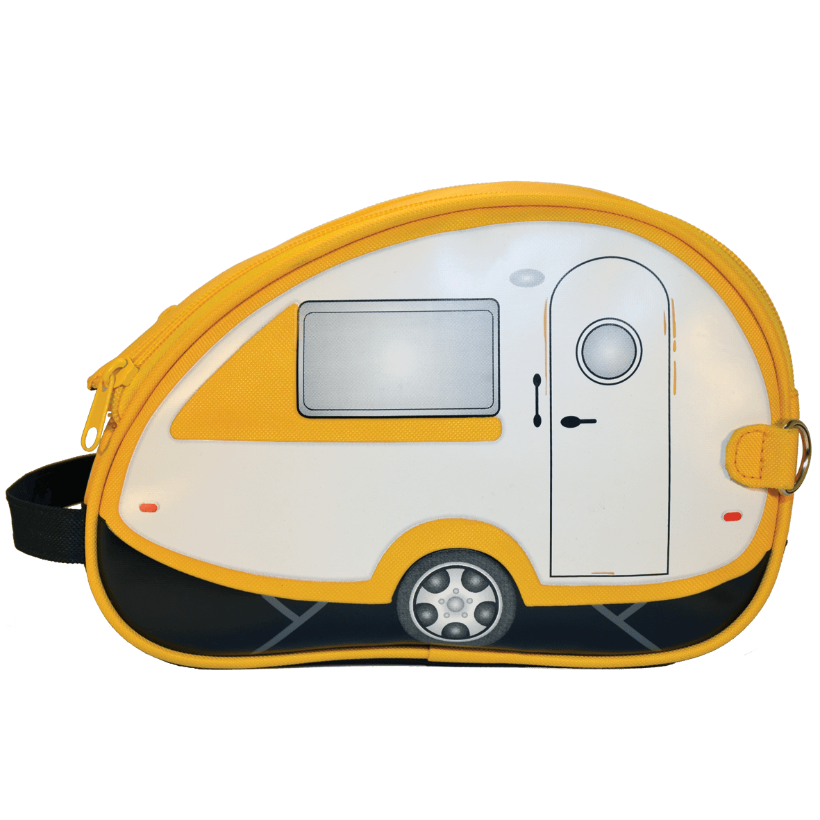 travel wash bag yellow camper van inspired toiletry bag