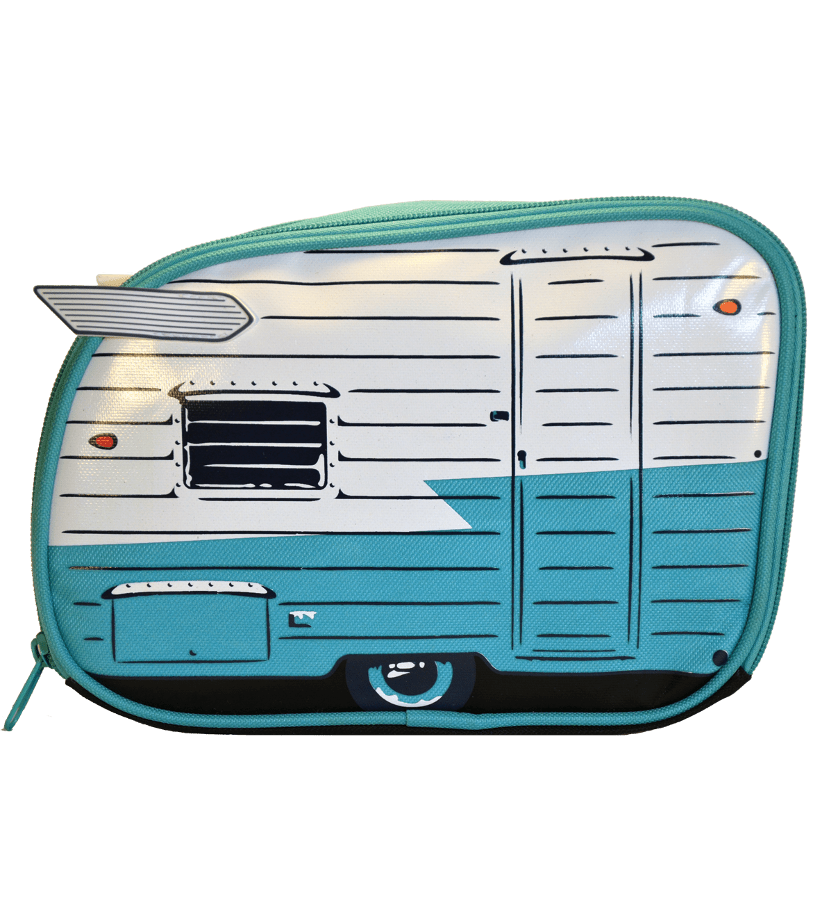 travel wash bag blue camper van inspired toiletry bag