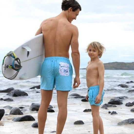 Load image into Gallery viewer, father son matching board shorts
