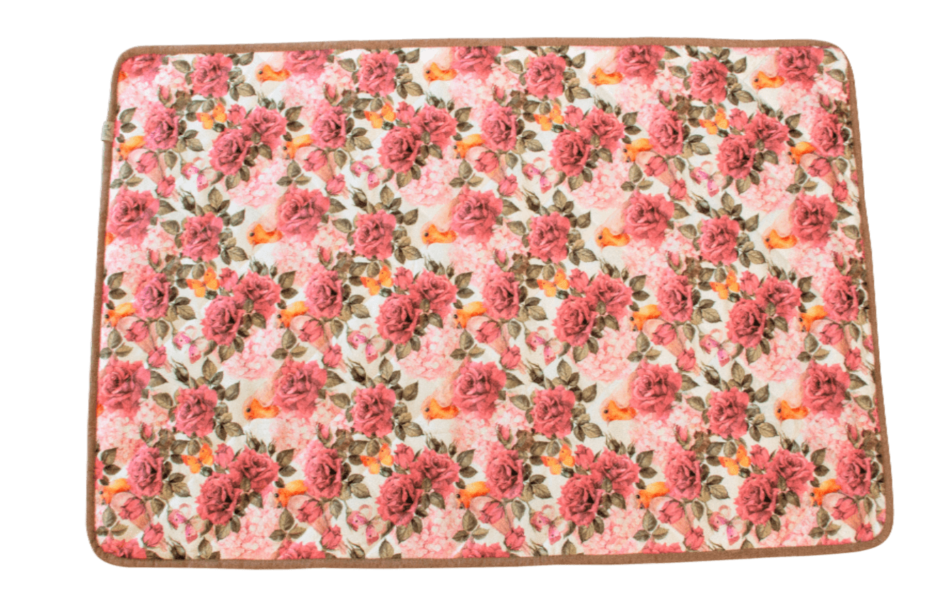 Load image into Gallery viewer, waterproof picnic mat floral pink
