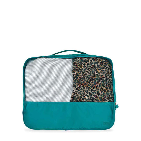 suitcase organiser large teal lapoche