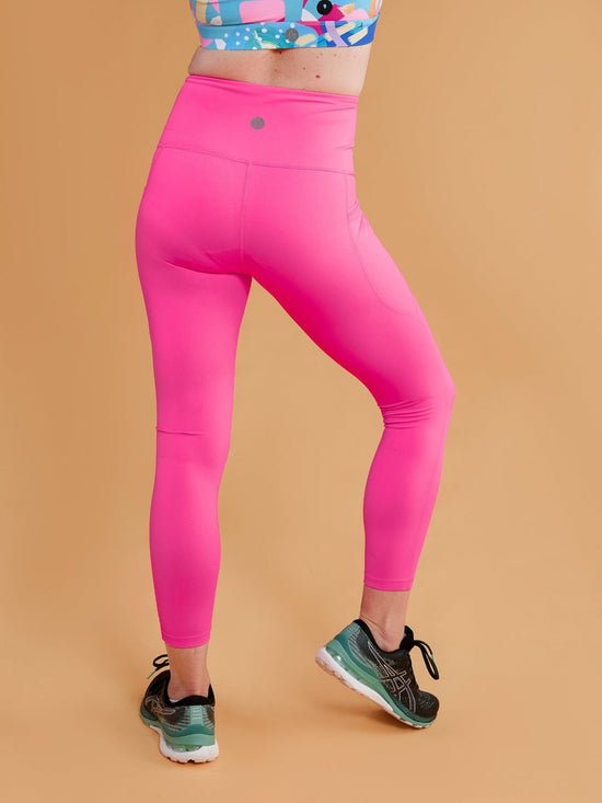 Neon Pink Everyday Legging - 7/8 length - Mama Movement