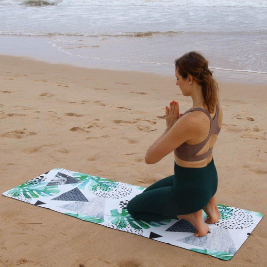 Load image into Gallery viewer, soft eco yoga mat green
