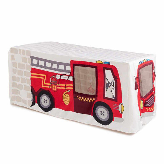 Load image into Gallery viewer, firetruck cubby house tablecloth
