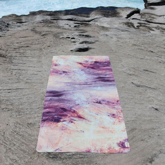 Load image into Gallery viewer, Travel Yoga Mat, Ecofriendly Nonslip, Mystic Marble - Upper Notch Club
